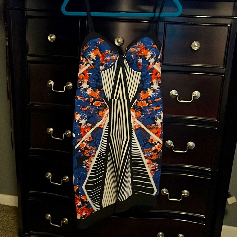 Asymmetrical spaghetti strap dress
